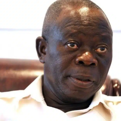 Former Governor of Edo State, Adams Oshiomhole